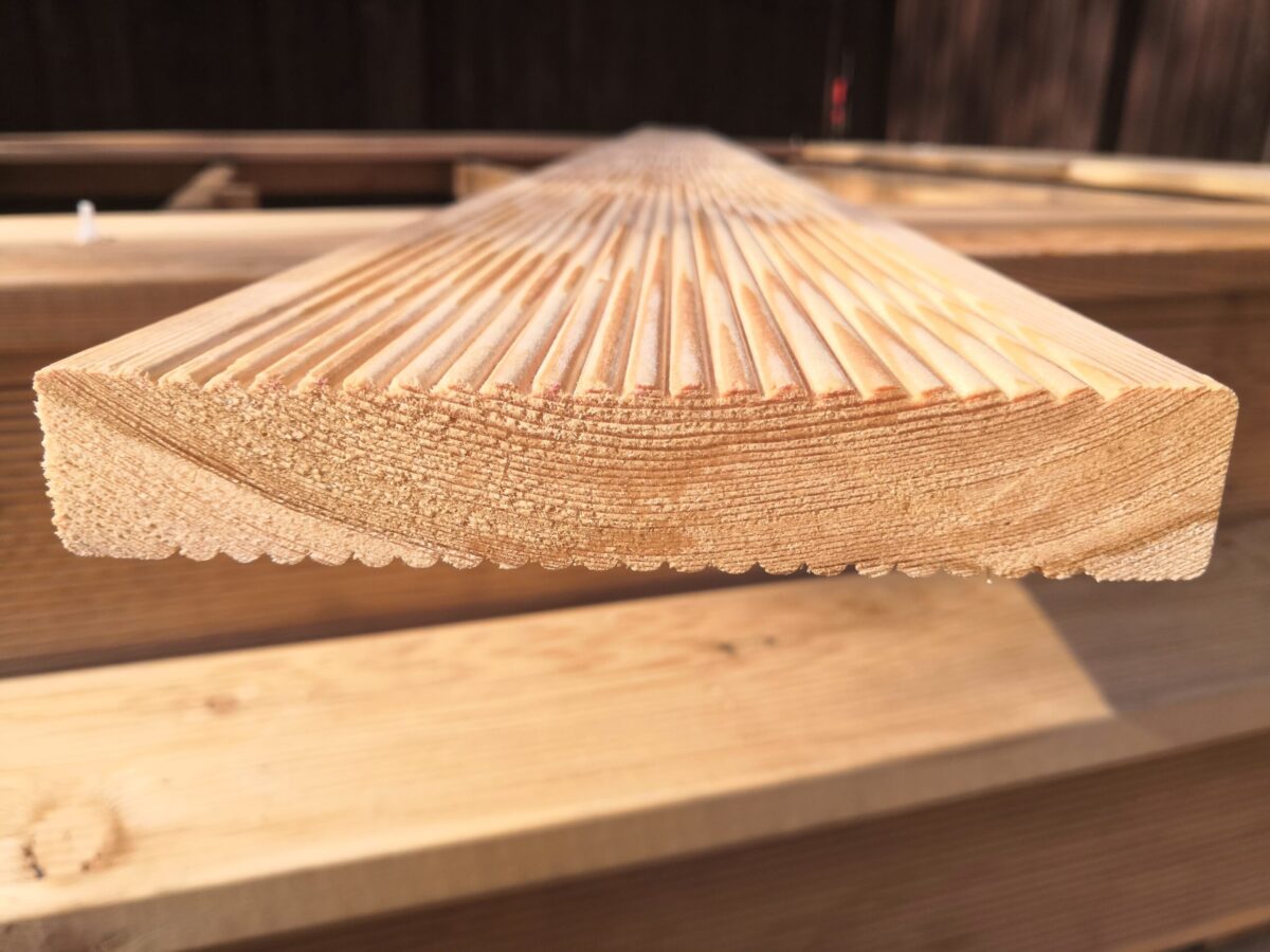 Siberian Larch Grooved Board